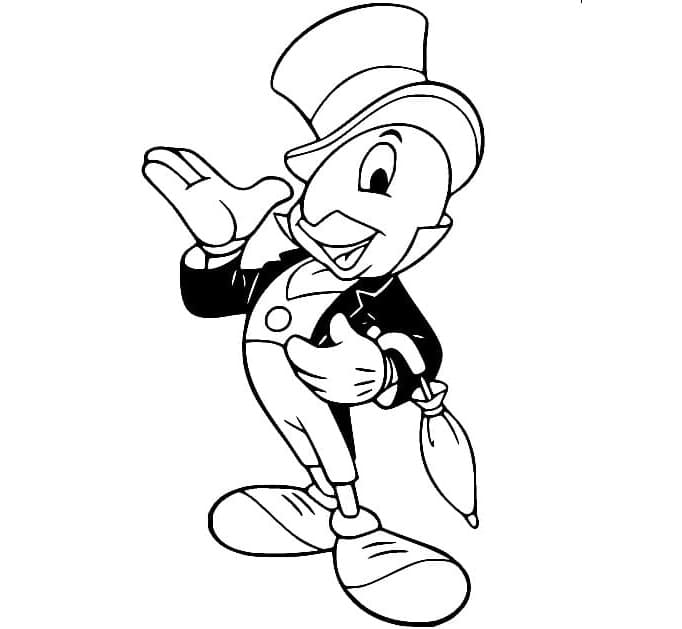 Pinocchio Jiminy Cricket fargelegging