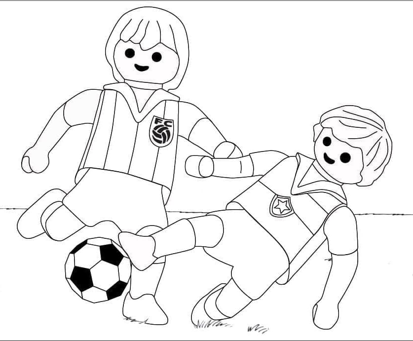 Playmobil fotball fargelegging