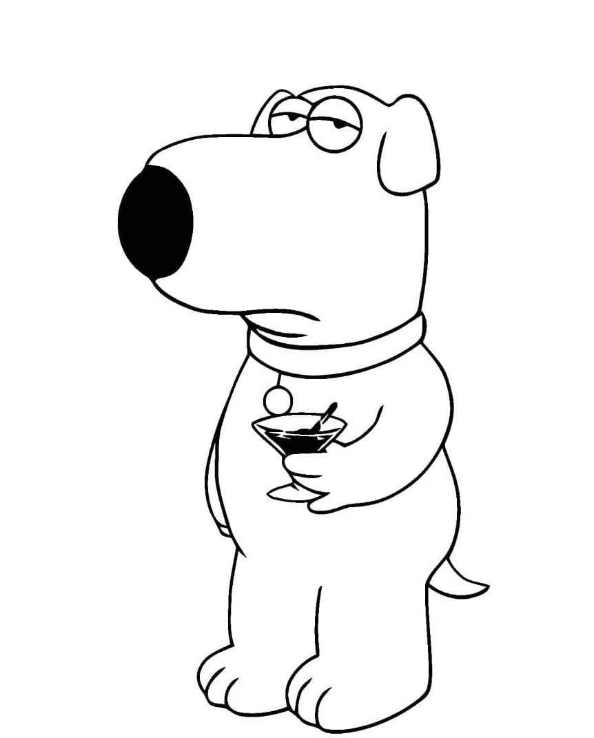 Family Guy Brian Griffin fargeleggingsside