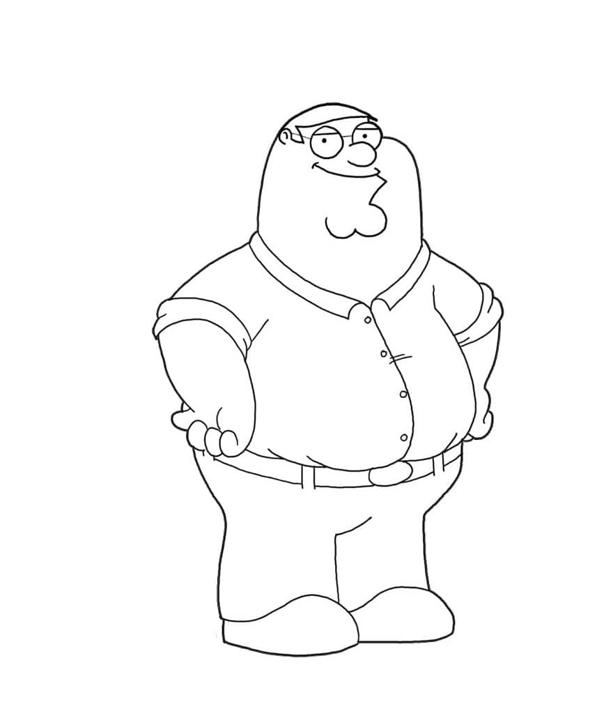 Family Guy Peter Griffin fargeleggingsside