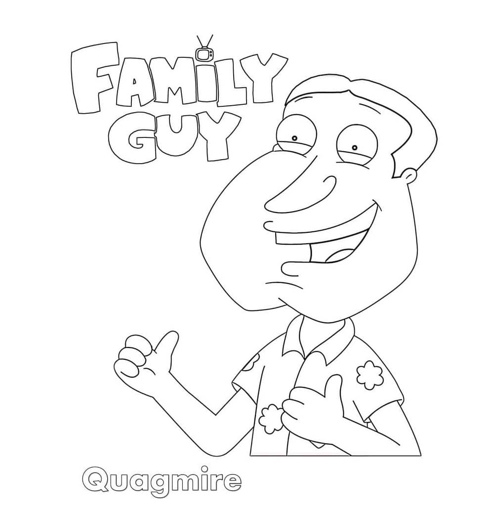 Family Guy Quagmire fargeleggingsside