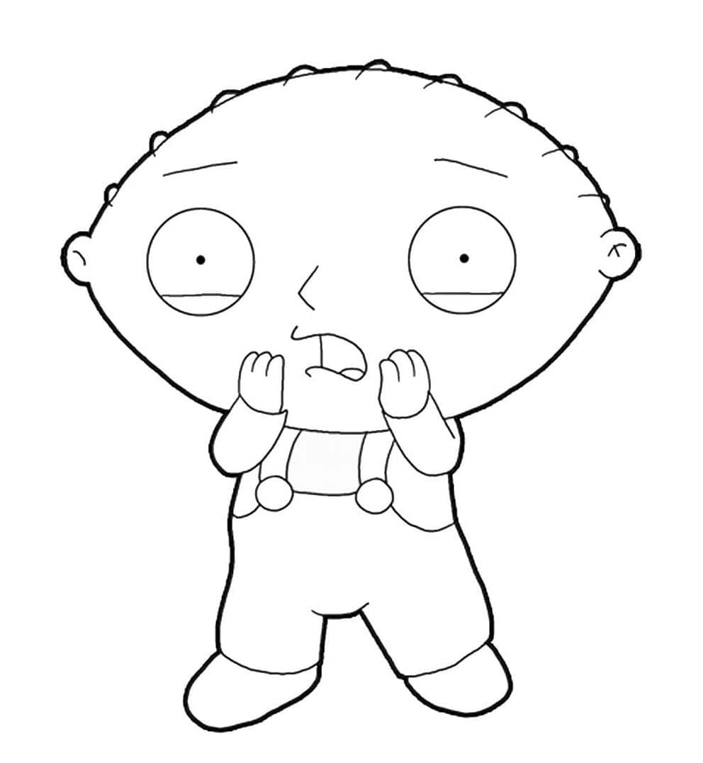 Stewie Griffin fra Family Guy fargeleggingsside