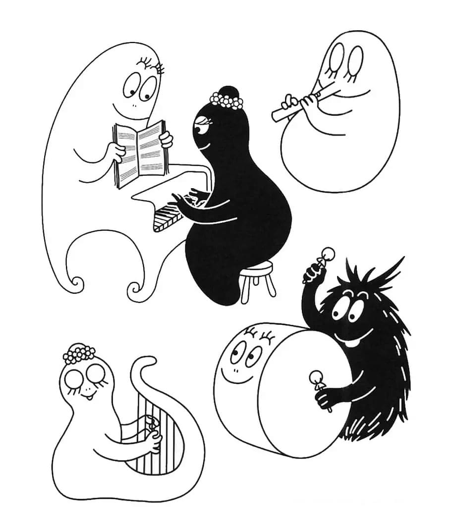 Barbapapa bilde fargelegging