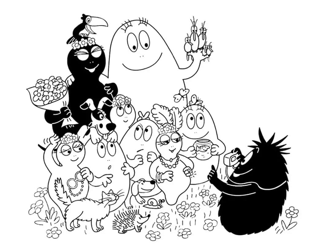 Barbapapa få bilde fargelegging