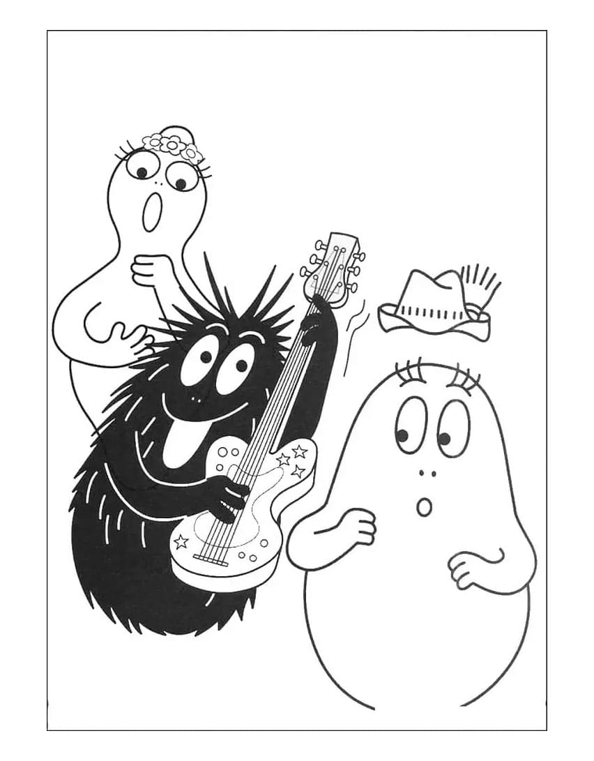 Barbapapa Utskrivbar fargelegging