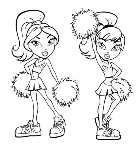 Bratz Cheerleaders fargelegging