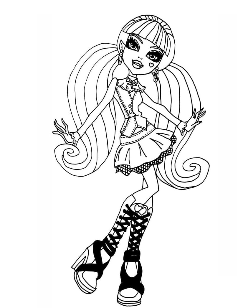 Draculaura Monster High fargelegging