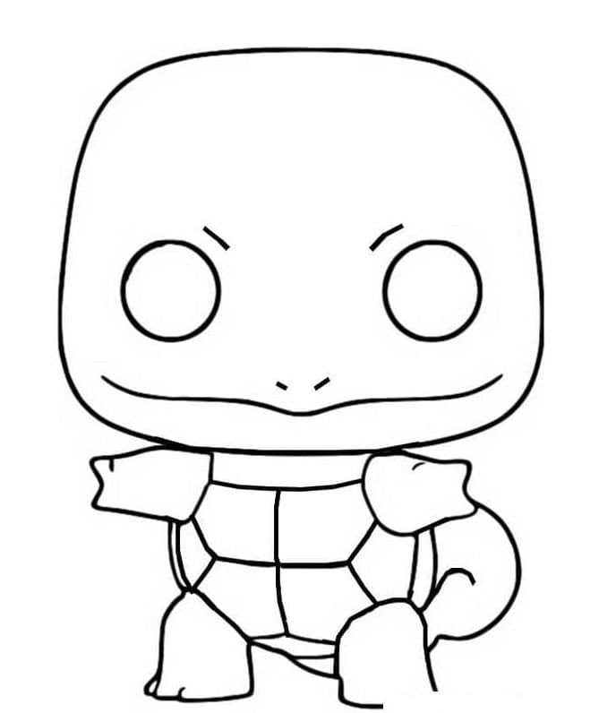 Funko Pop Squirtle fargelegging