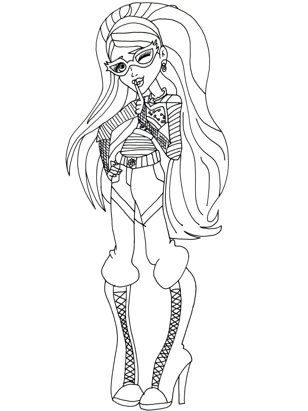 Ghoulia Yelps i Monster High fargelegging