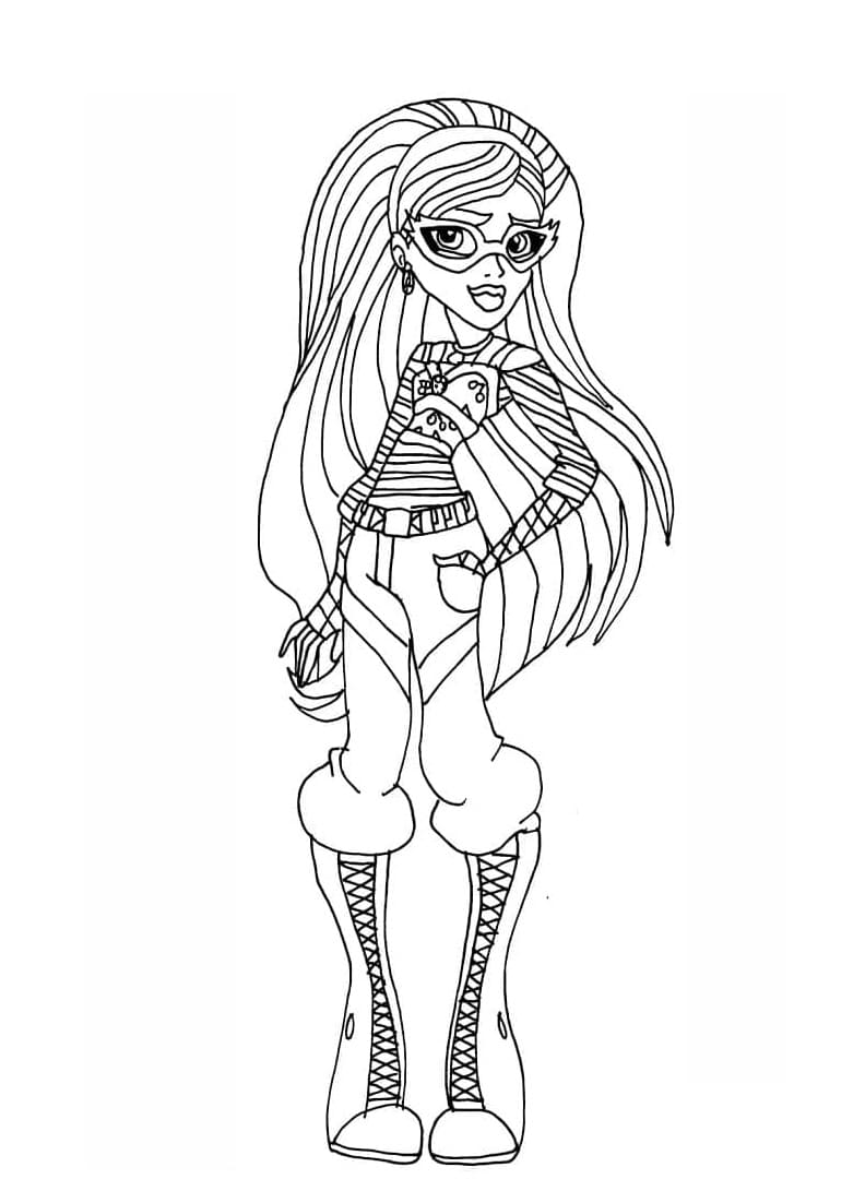 Ghoulia Yelps Monster High fargelegging