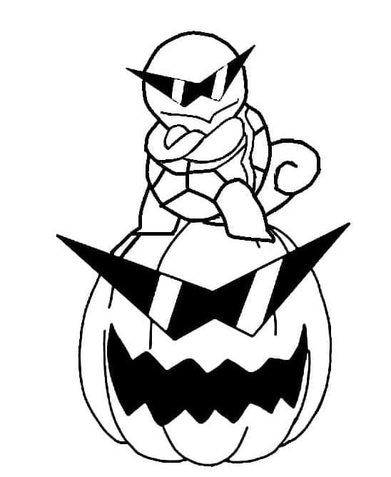 Halloween Pokemon Squirtle fargelegging