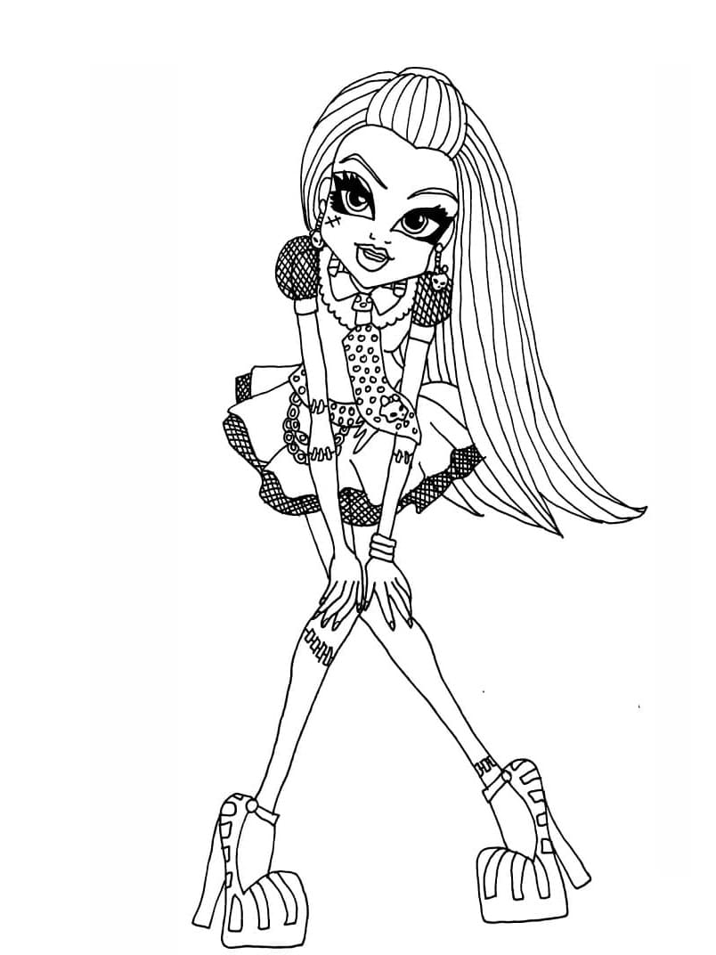 Monster High Frankie Stein fargelegging