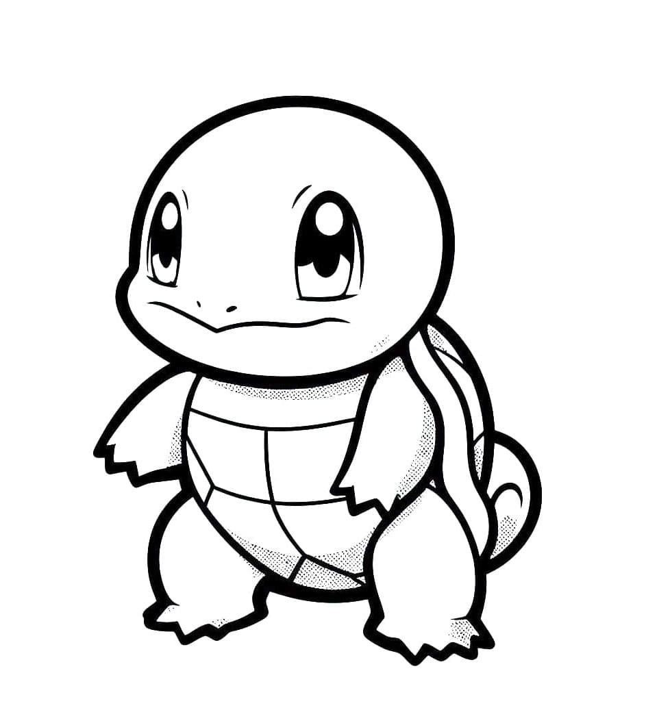 Squirtle å skrive ut fargeleggingsside