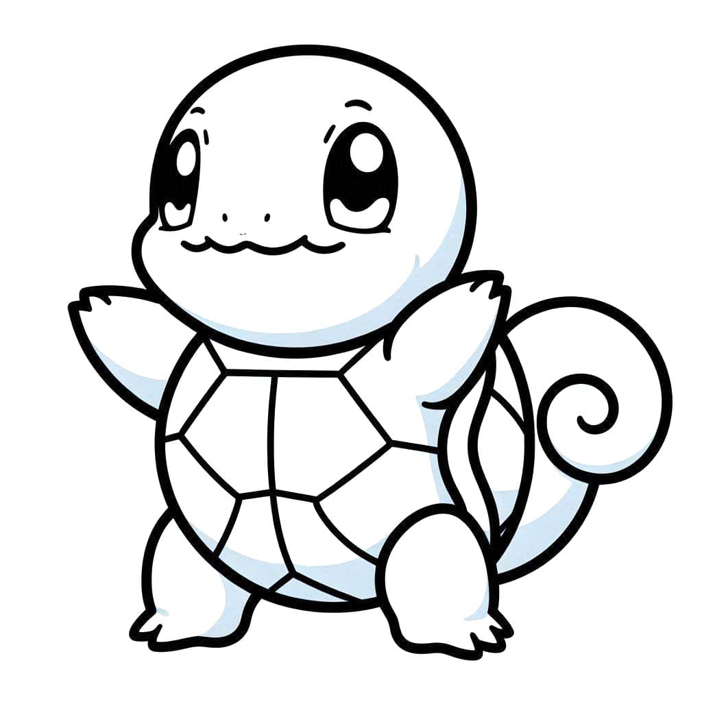 Squirtle bilde fargelegging