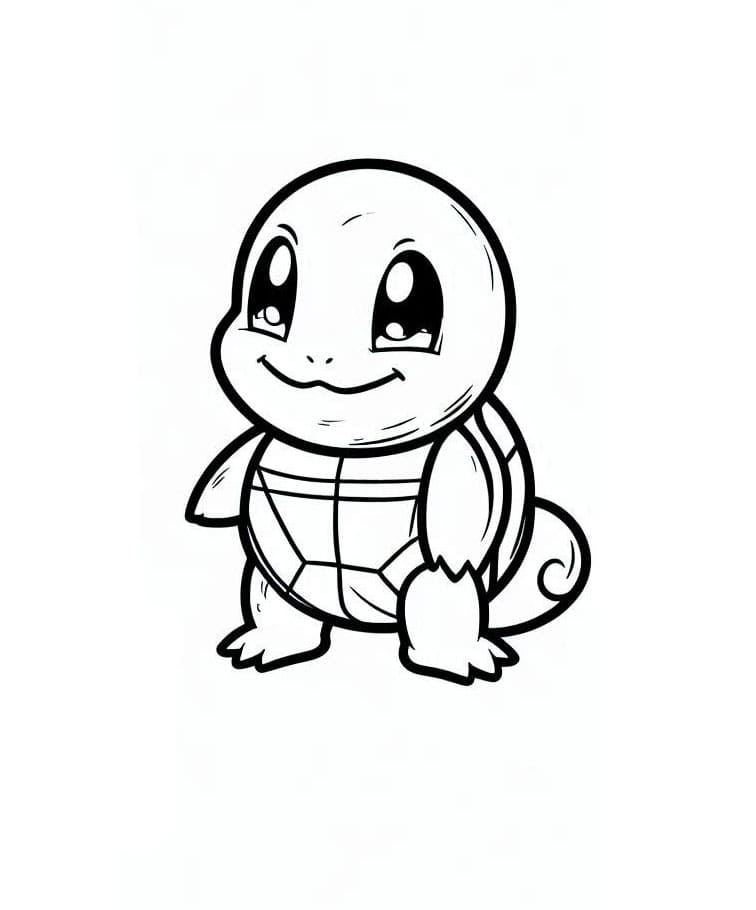 Squirtle Bilde gratis fargeleggingsside