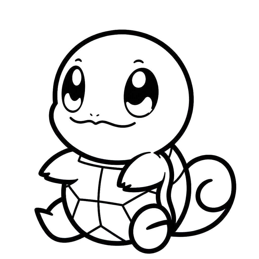 Squirtle glad fargeleggingsside