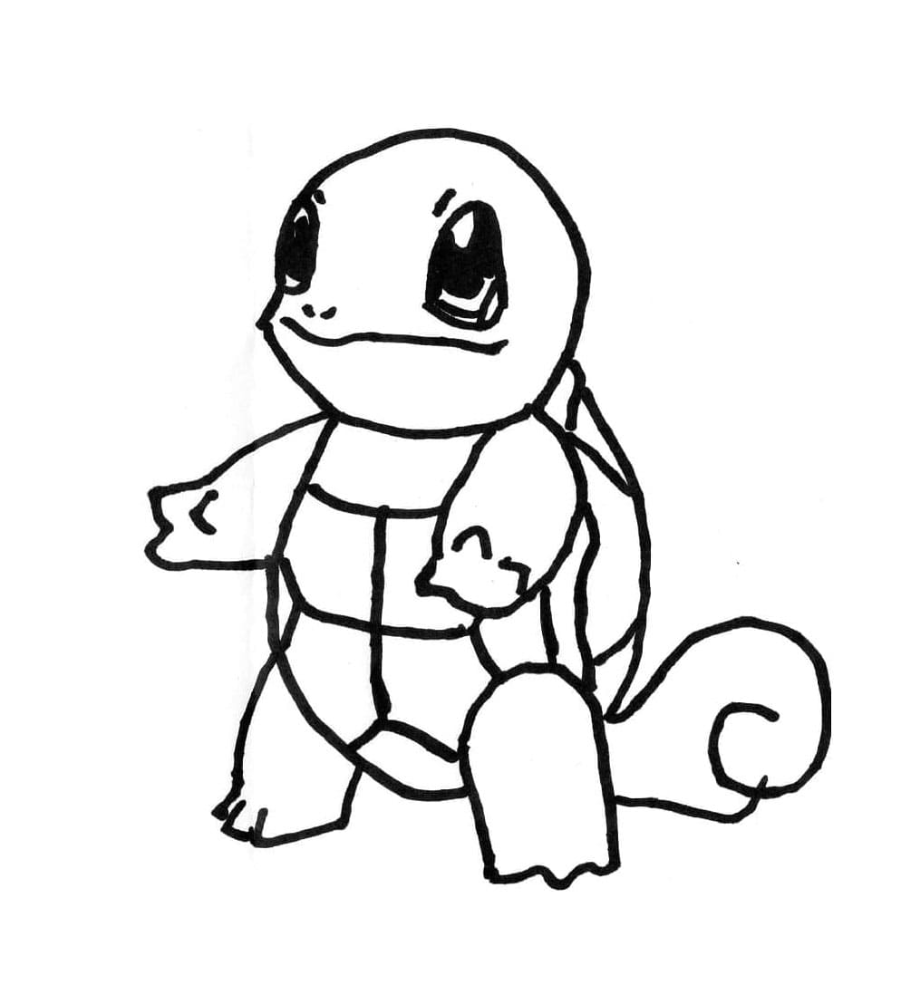 Utskrivbar Squirtle fargeleggingsside