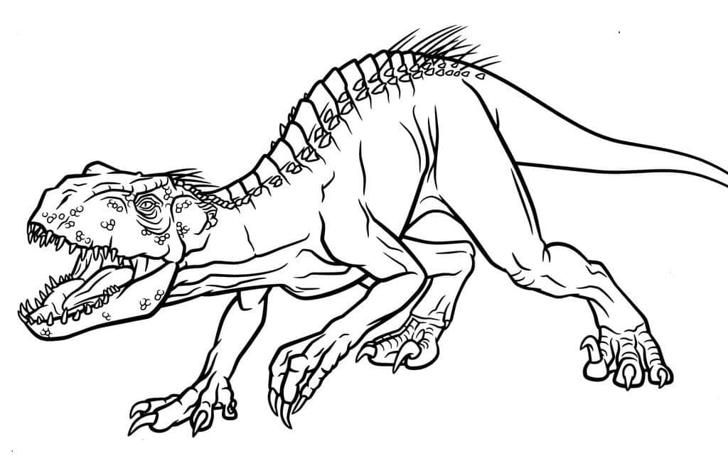 Indoraptor Dinosaur fargelegging