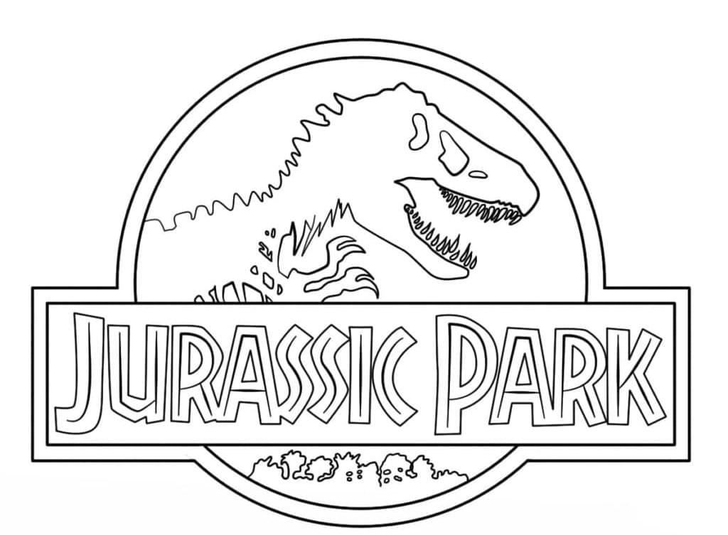 Jurassic Park Logo fargeleggingsside