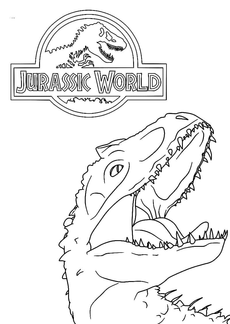 Jurassic World kan skrives ut for barn fargelegging