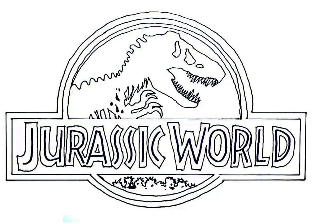 Jurassic World Logo fargelegging