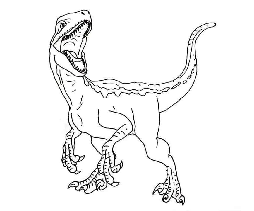 Jurassic World Velociraptor fargelegging