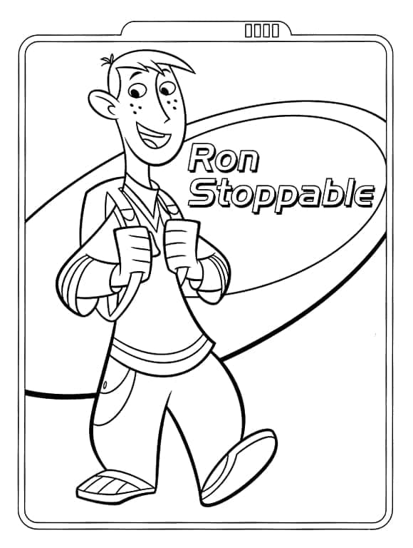 Ron Stoppable fargeleggingsside