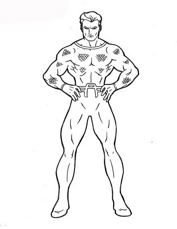 Aquaman er kul fargelegging