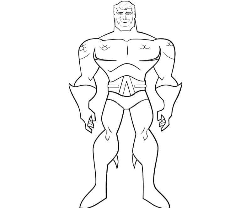 Aquaman fra tegneserie fargelegging