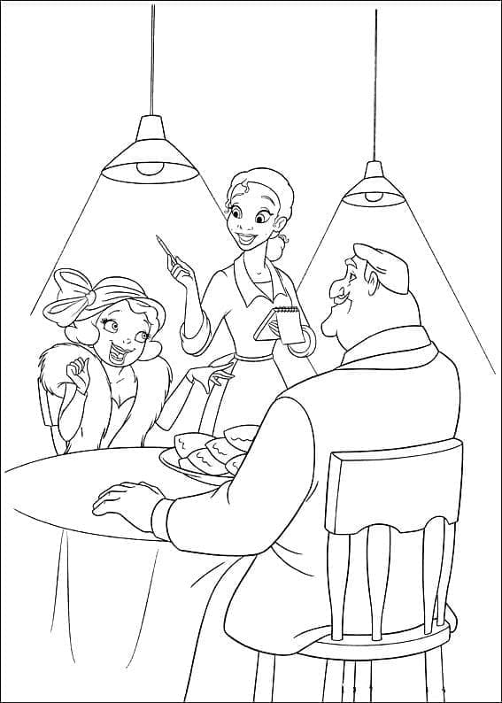 Disney Prinsessen og frosken fargelegging