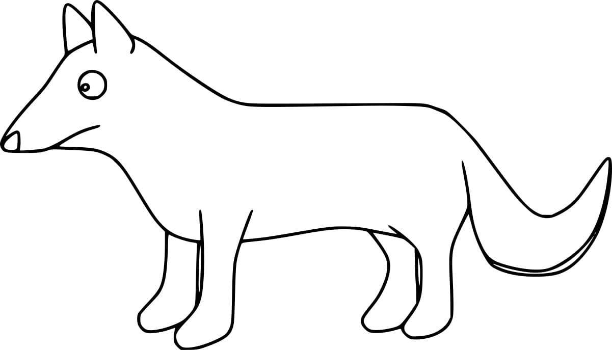 Enkel rev fra Gruffalo fargelegging