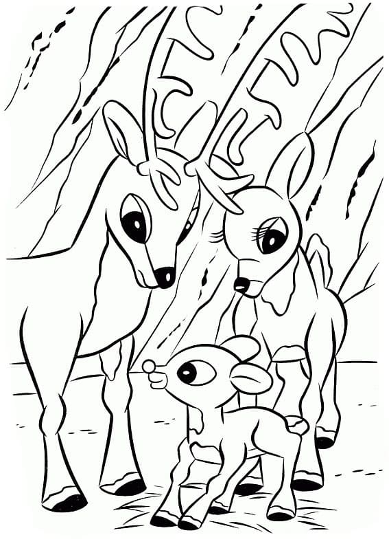 Familien Rudolf fargelegging