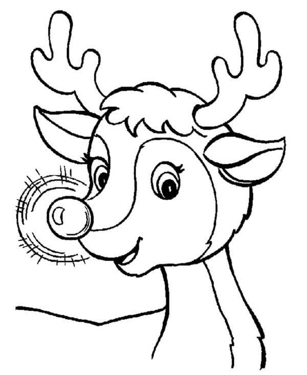 Glad Rudolf fargelegging