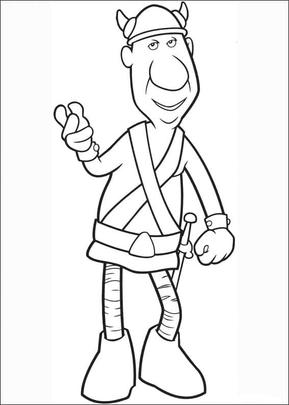 Gratis Vikke Viking fargelegging
