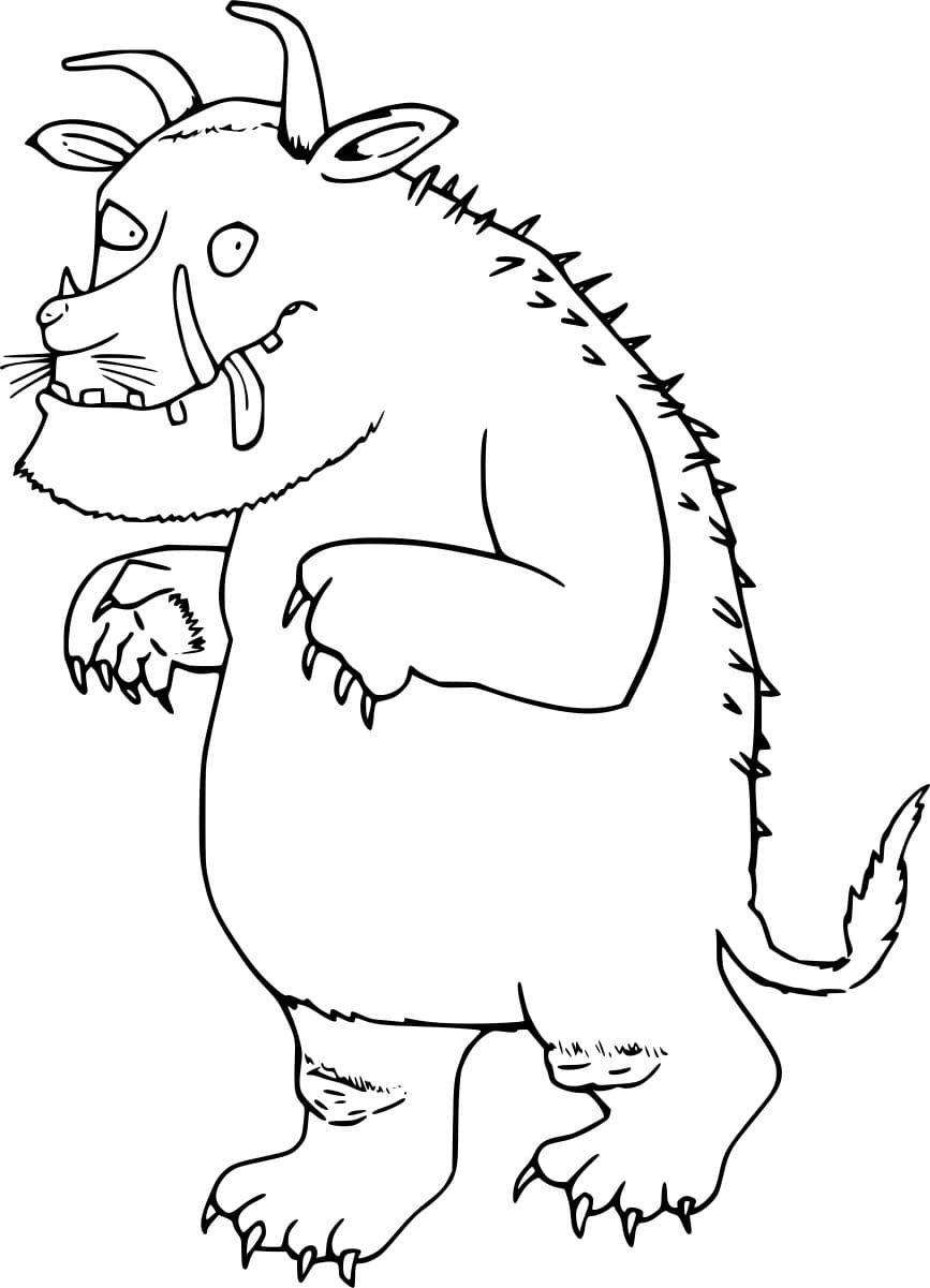 Gruffalo fra boken fargelegging
