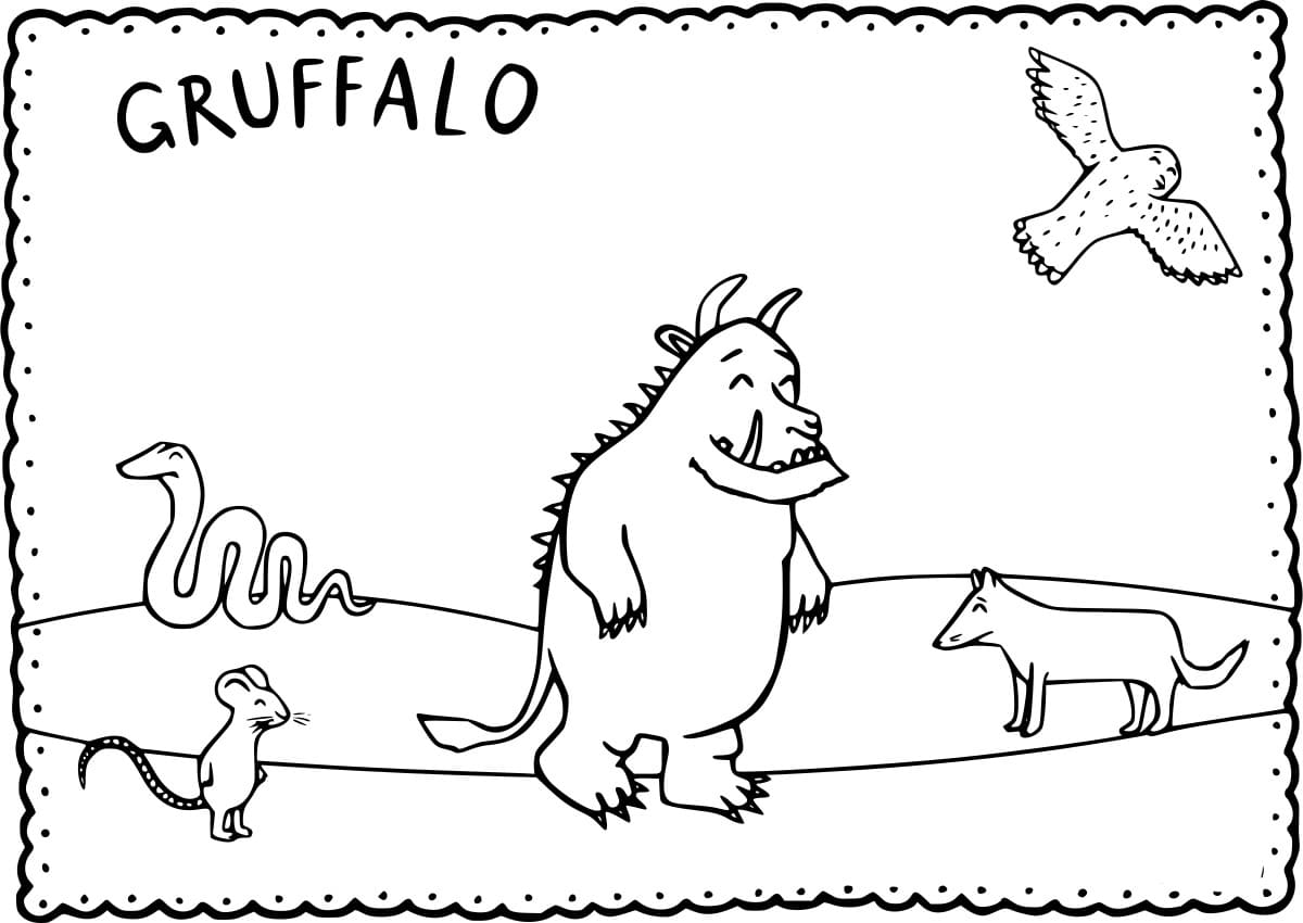 Gruffalo kort fargelegging