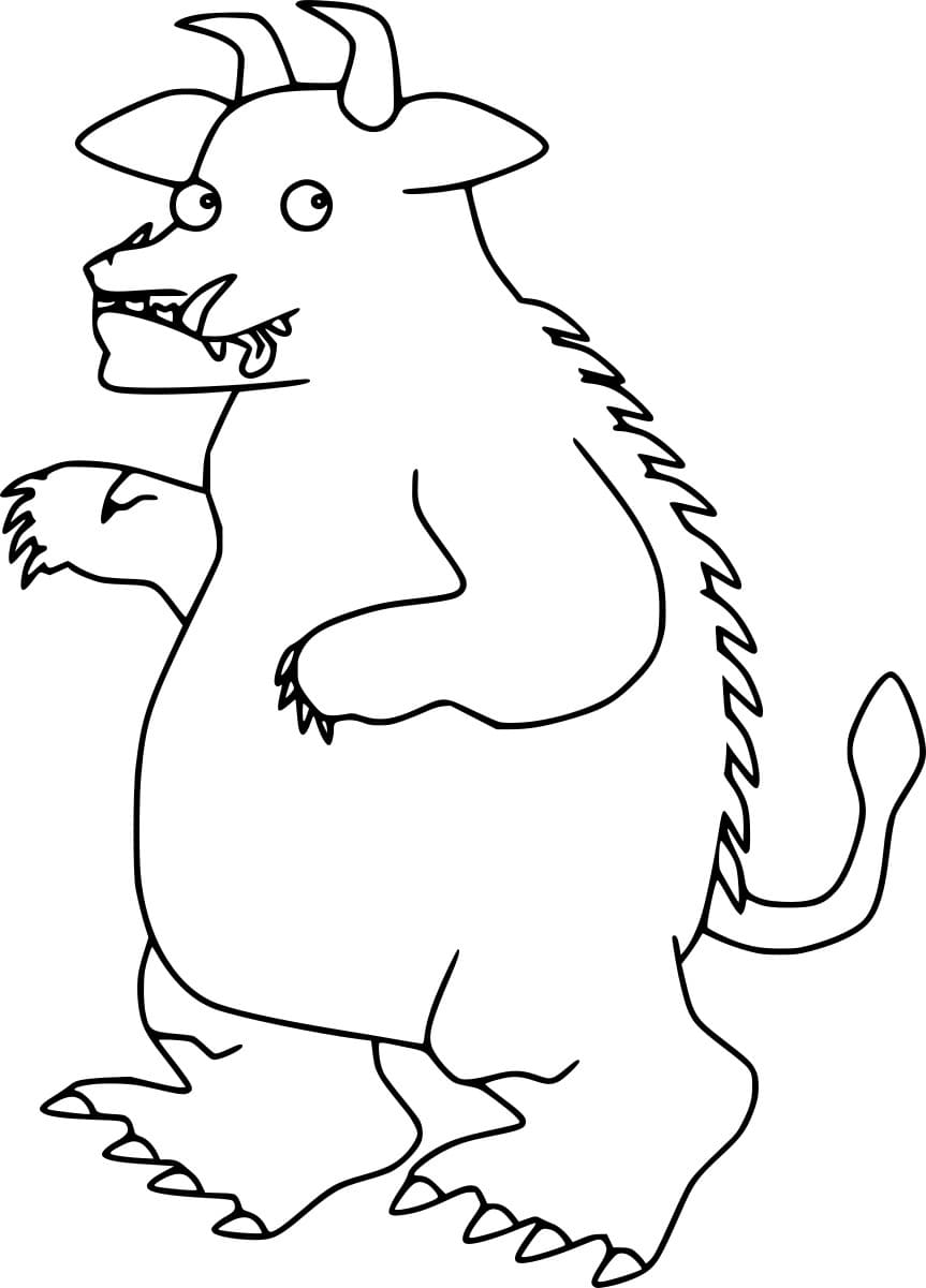 Gruffalo løper fargelegging