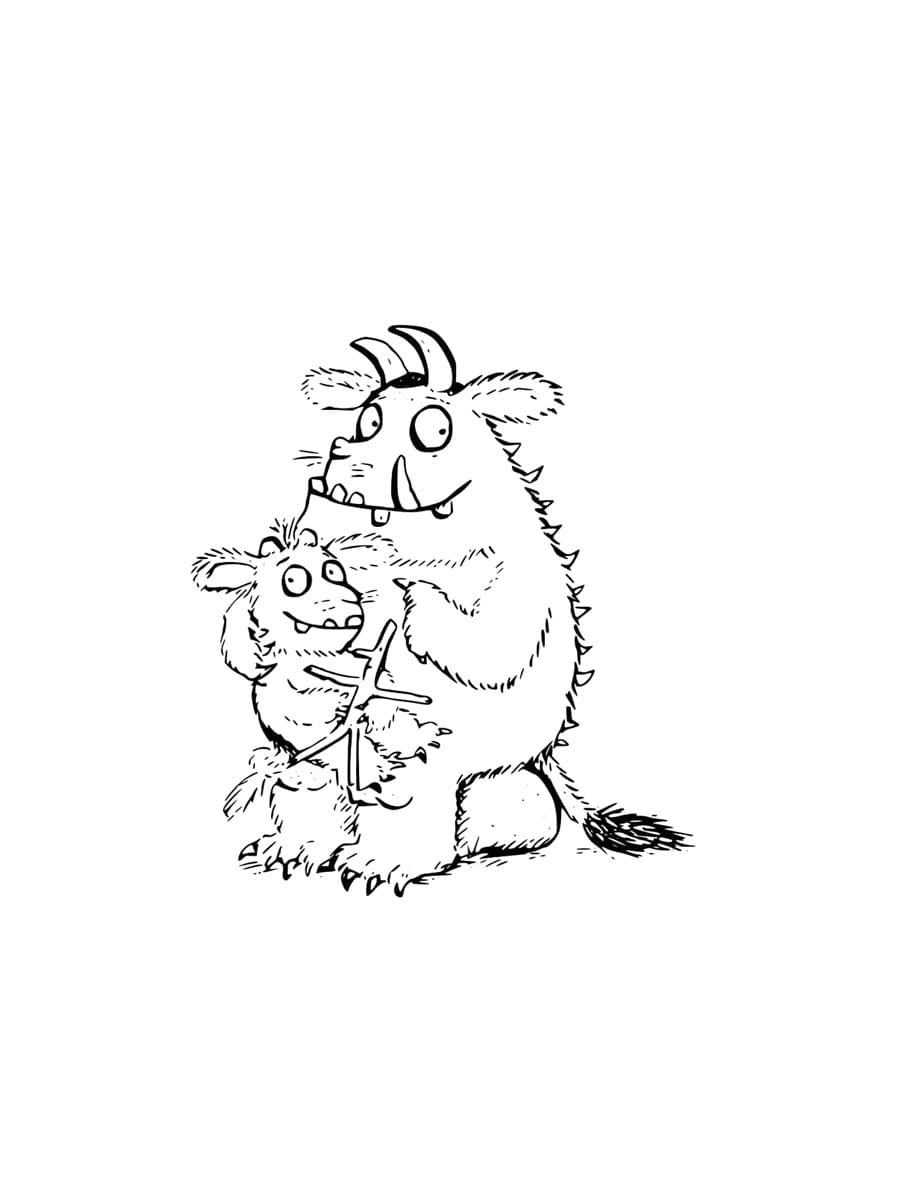 Gruffalo sitter fargelegging