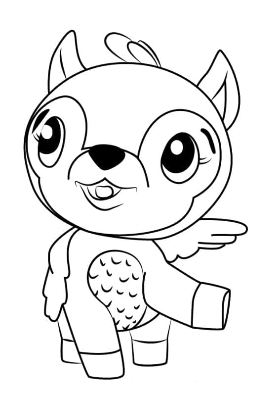 Hatchimals Deeraloo fargelegging