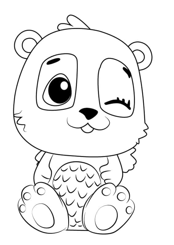 Hatchimals Pandor fargelegging