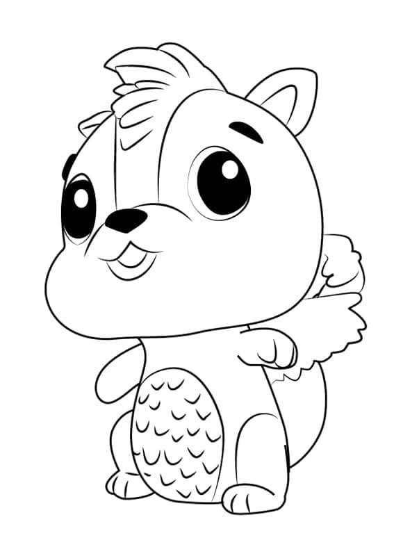 Hatchimals Skunkle fargelegging