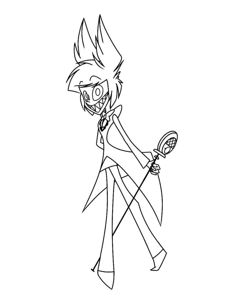 Hazbin Hotel Alastor fargelegging