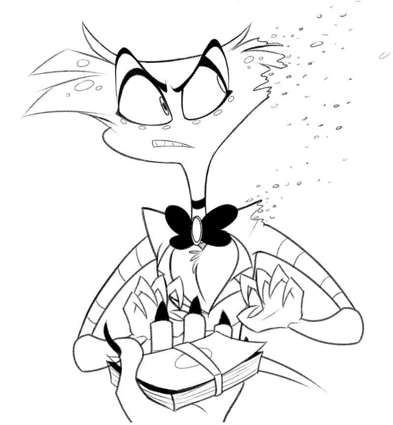 Hazbin Hotel Angel Dust fargelegging