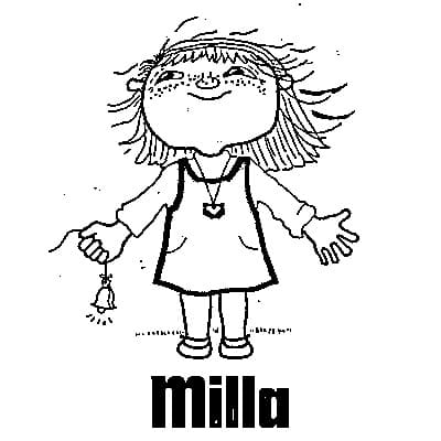 Milla fra Albert Åberg fargelegging