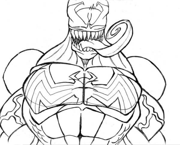 Monster Venom bilde fargelegging