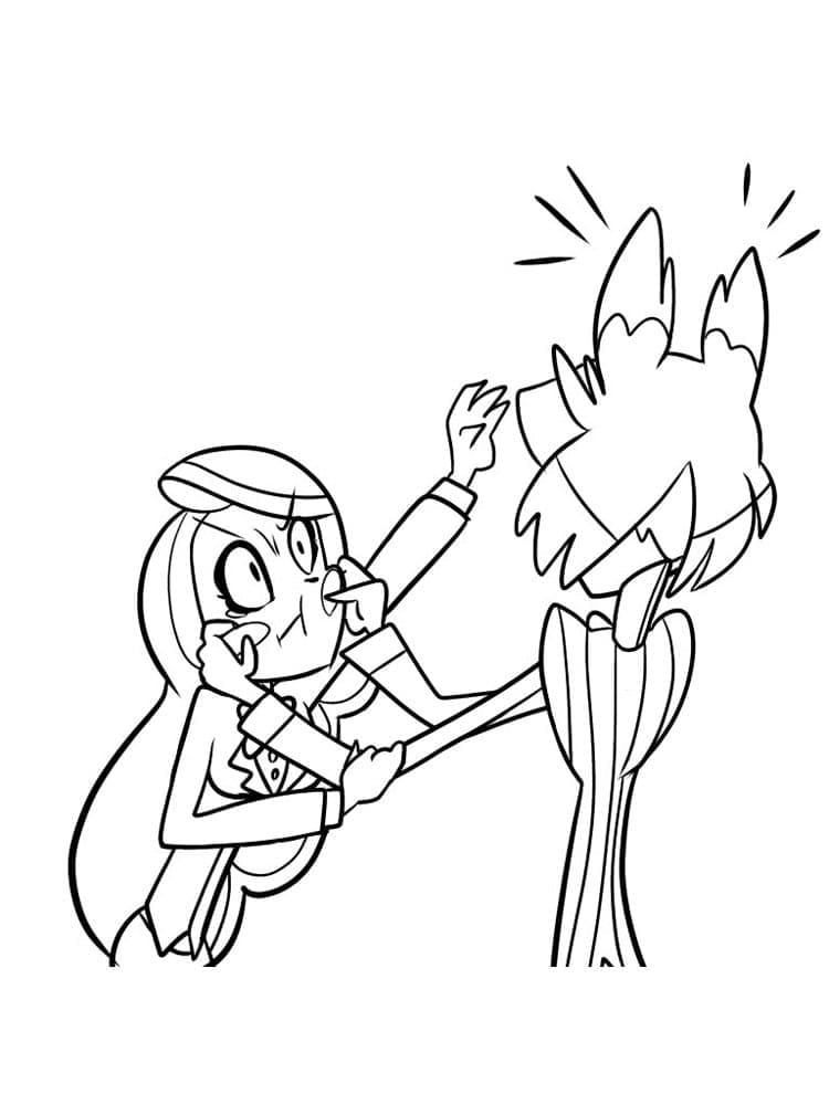 Morsom Hazbin Hotel fargelegging