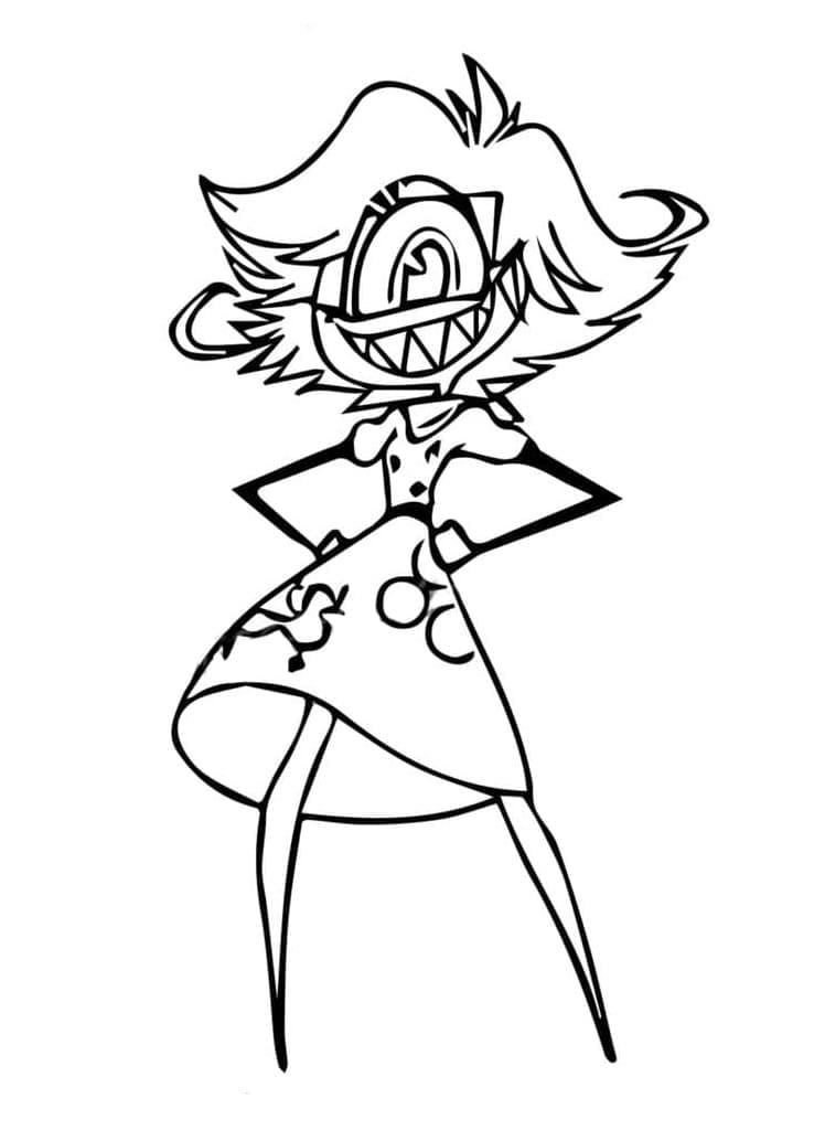 Niffty i Hazbin Hotel fargelegging
