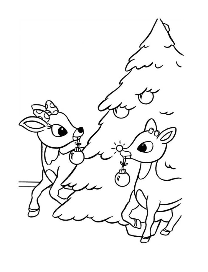 Rudolf og Clarice fargelegging