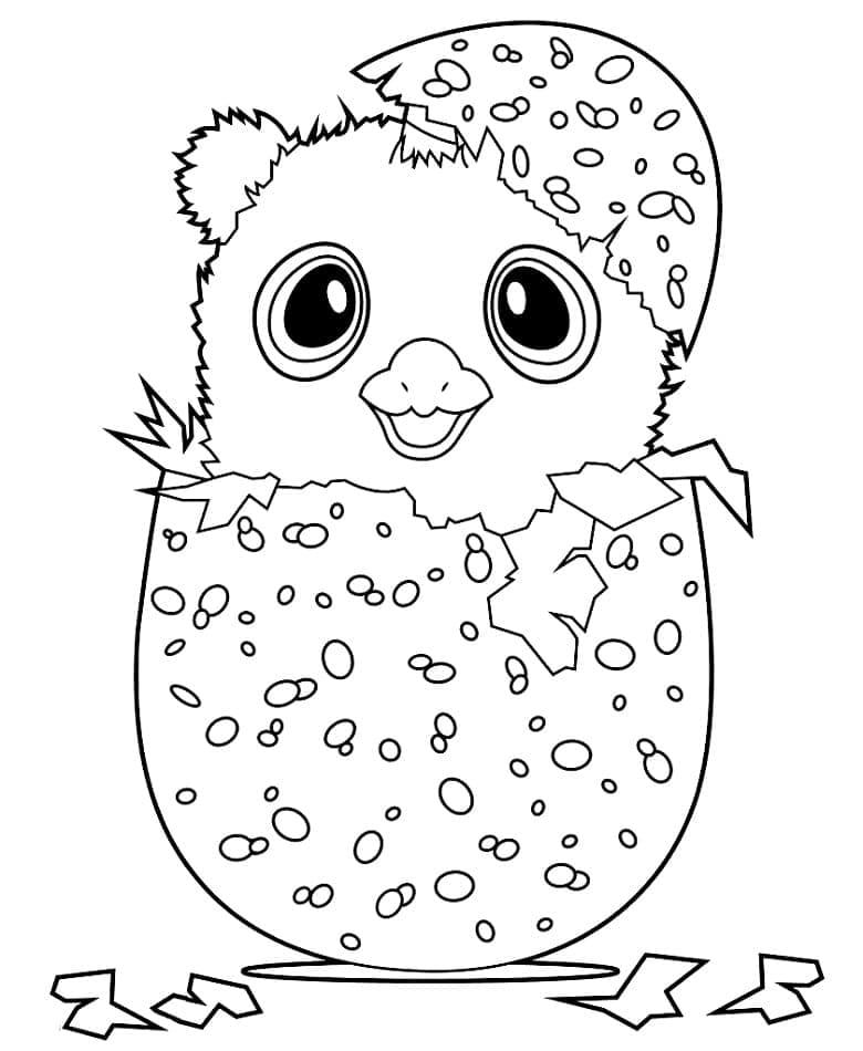 Skriv ut Hatchimals fargelegging