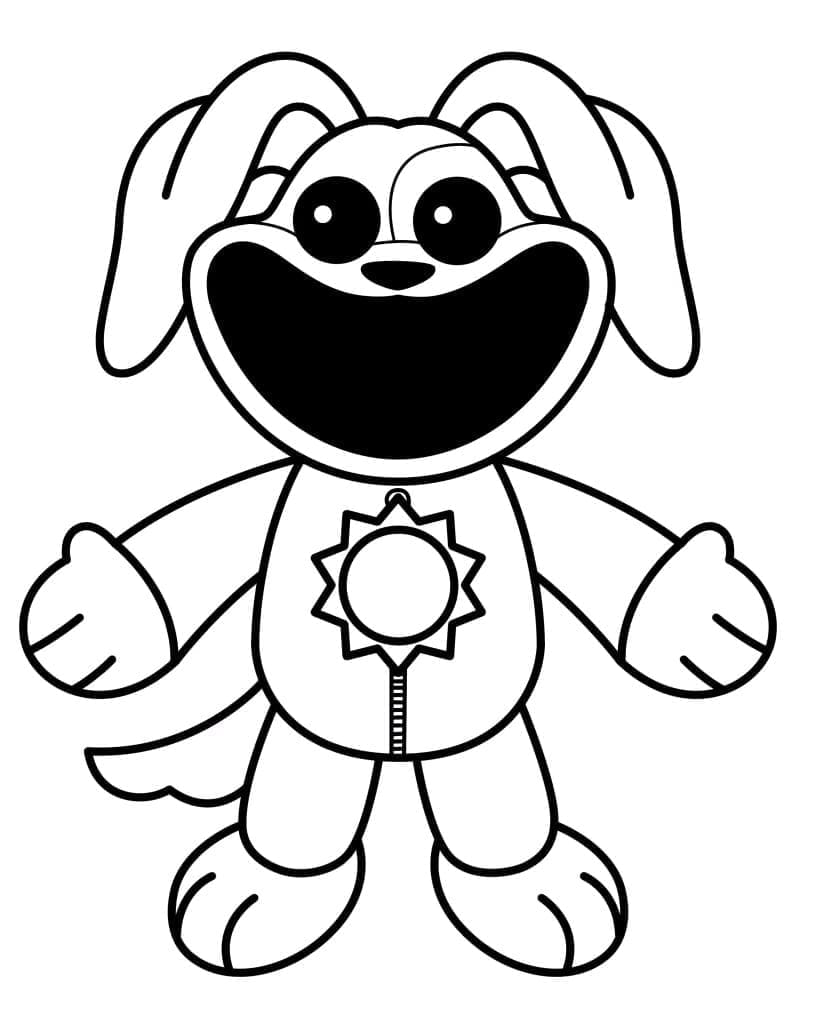 Smilende skapninger DogDay fargelegging